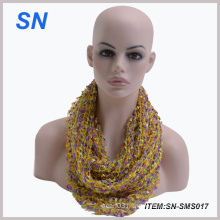 Cheap Promotional 100% Polyester Women Scarf (SN-SMS017)